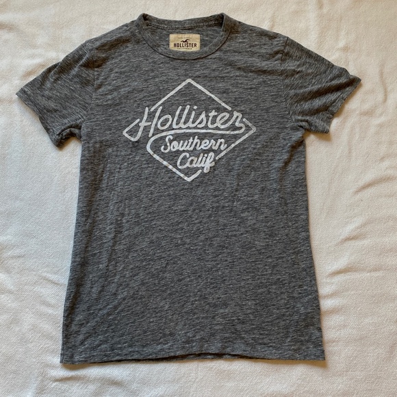 Hollister Gray tee Medium size short sleeve man gray - Picture 4 of 7